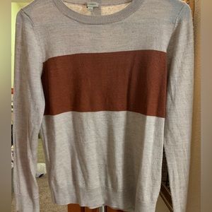 015 Soft Cremieux wide brown stripe Sweater.